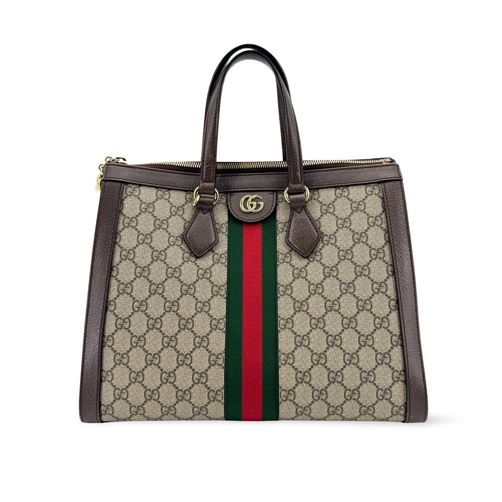 Gucci Ophidia Top Handle GG Coated Canvas Medium